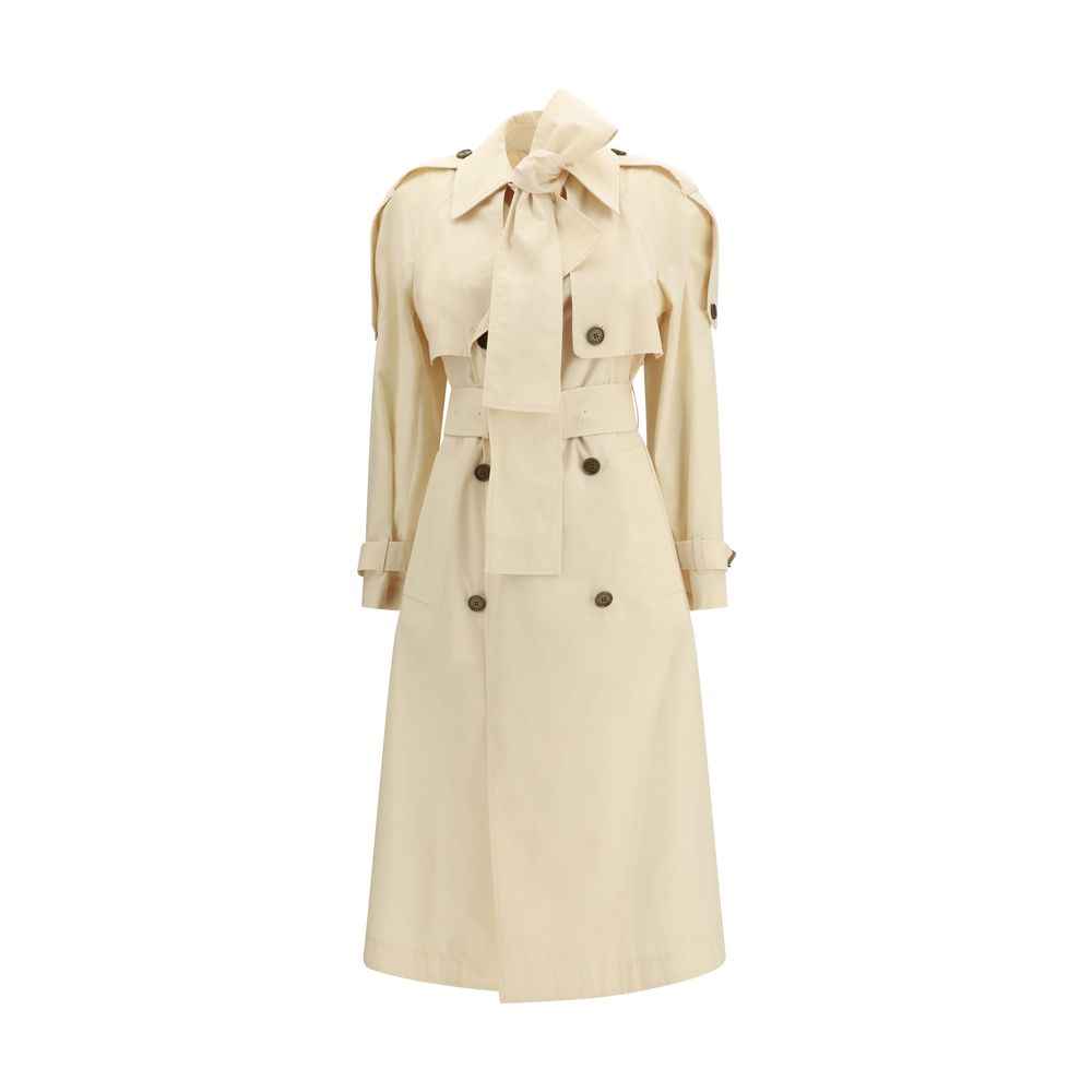 Burberry Beige Polyester Trench Coat