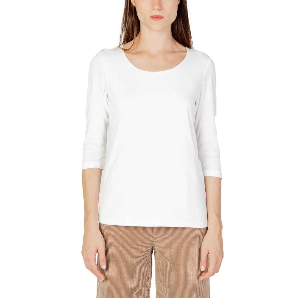 Street One Cream Cotton Long Sleeve T-Shirt