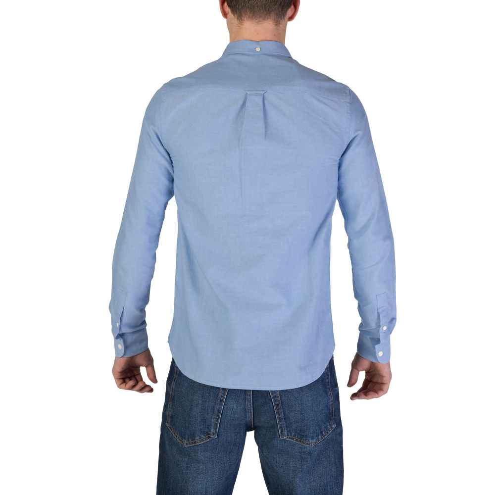 Lyle & Scott Blue Organic Cotton Dress Shirt