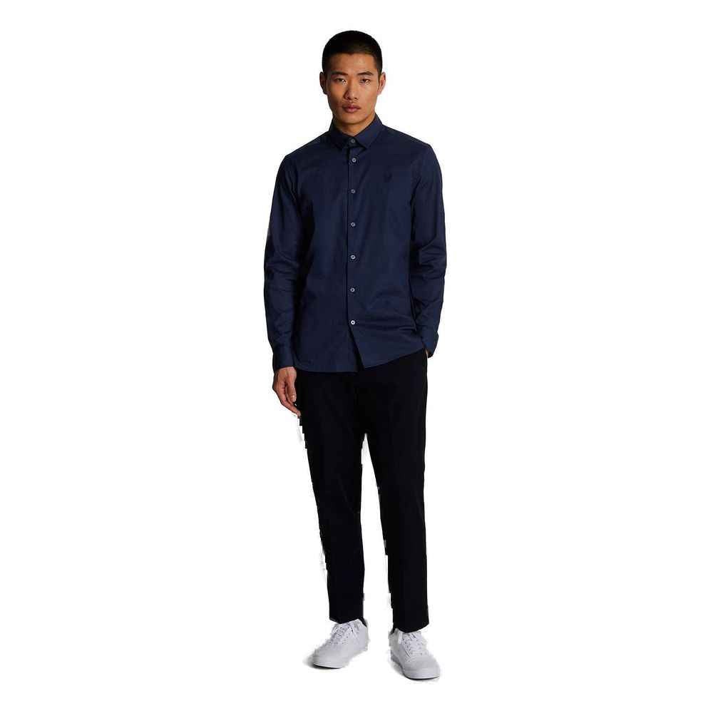 Lyle & Scott Blue Cotton Dress Shirt