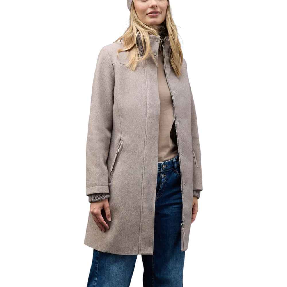 Street One Gray Polyester Coat