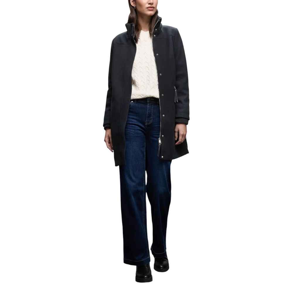 Street One Blue Polyester Coat