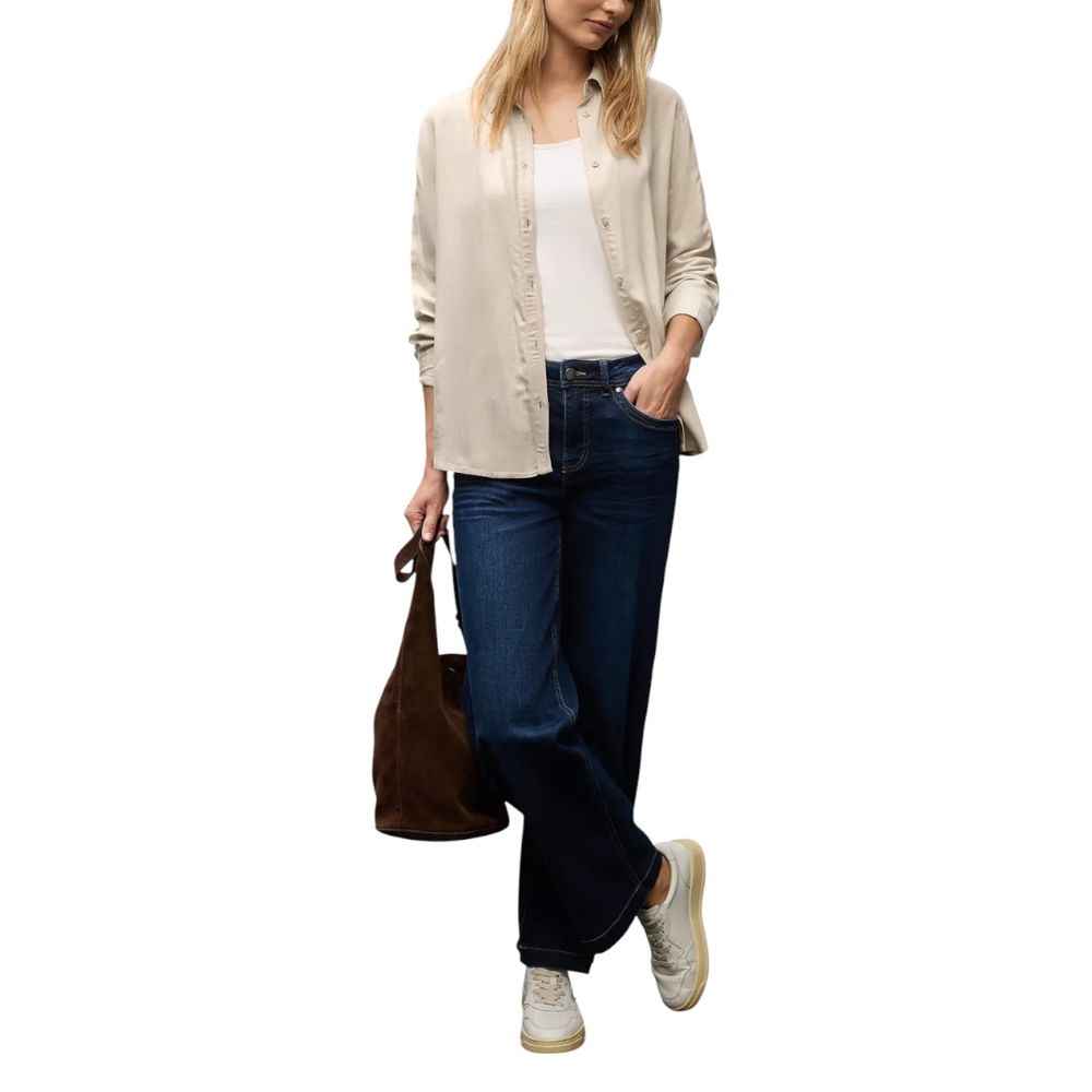 Street One Beige Viscose Blouse