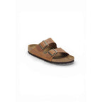 Birkenstock Brown Leather Flat Sandals