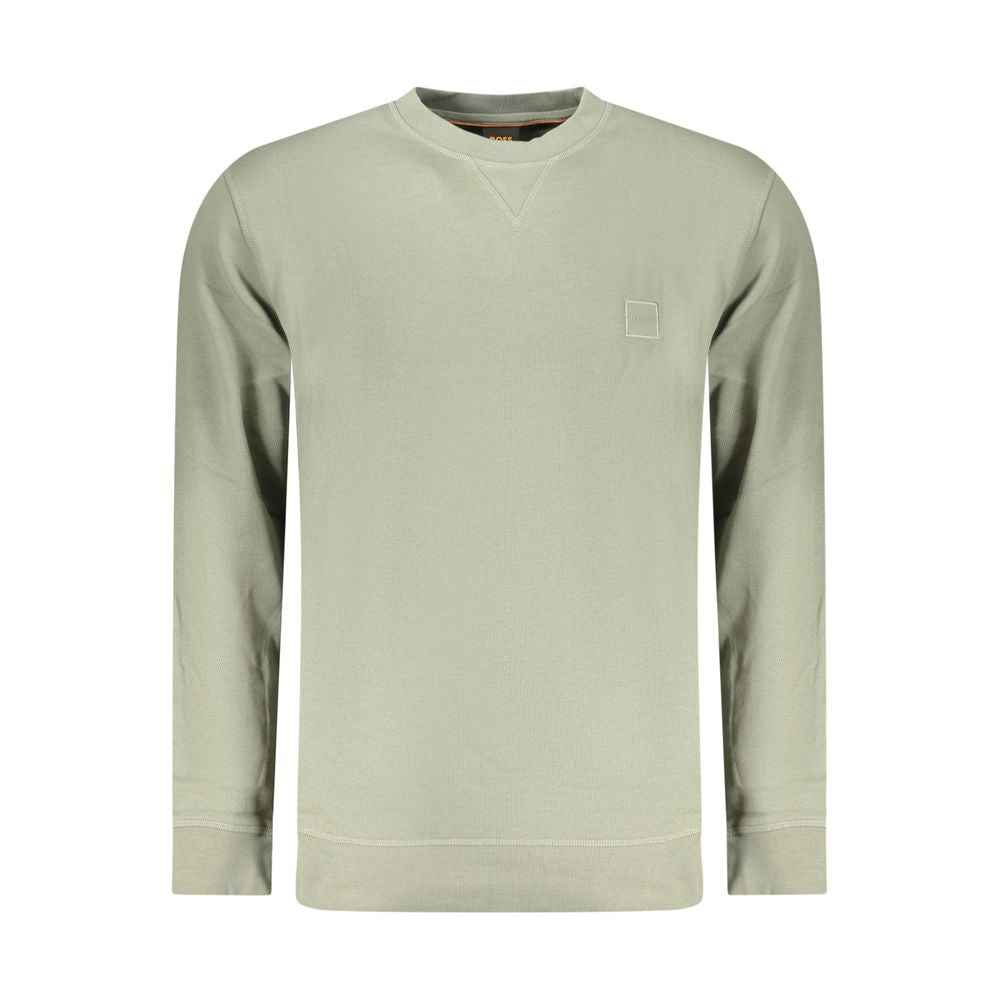 Hugo Boss Verde Cotton Men Sweatshirt