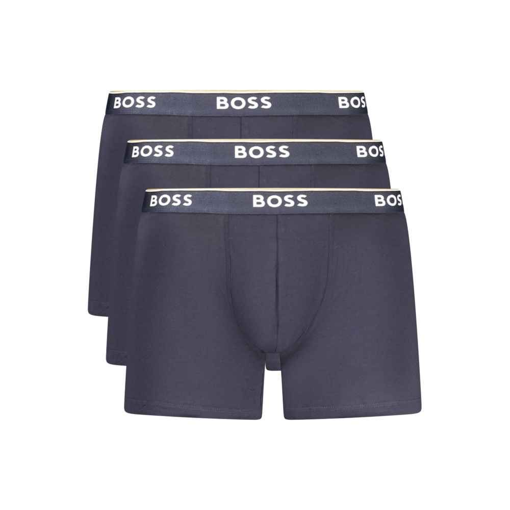 Hugo Boss Blue Cotton Men Boxer Short
