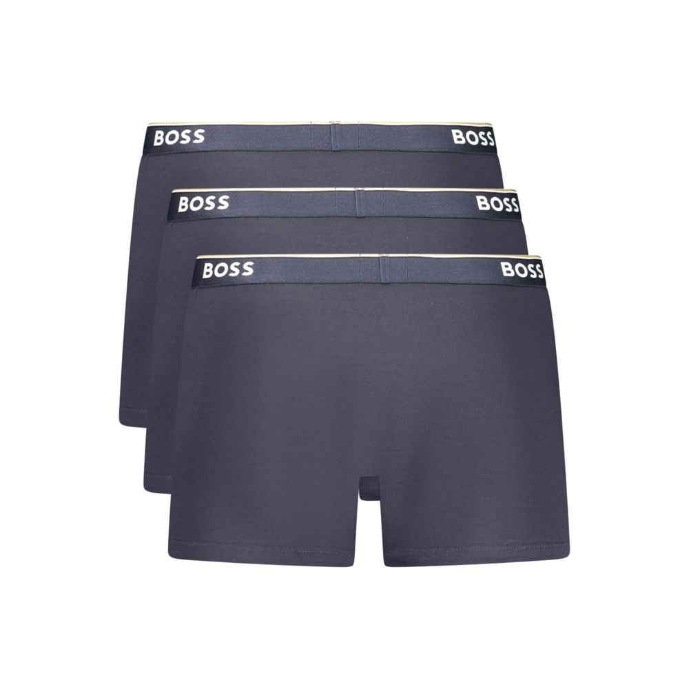 Hugo Boss Blue Cotton Men Boxer Short
