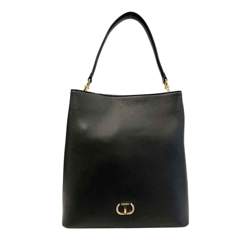 Twinset Black PU Women Shoulder Bag