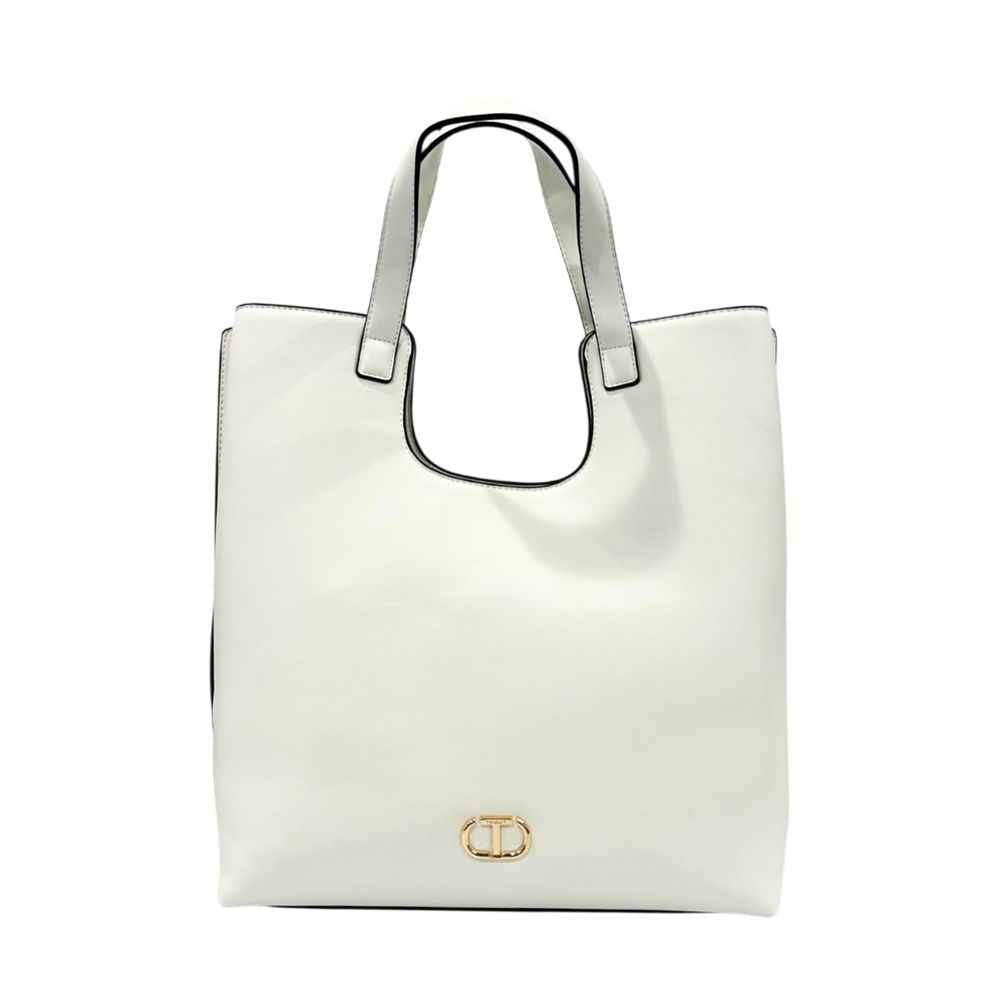 Twinset White PU Women Handbag