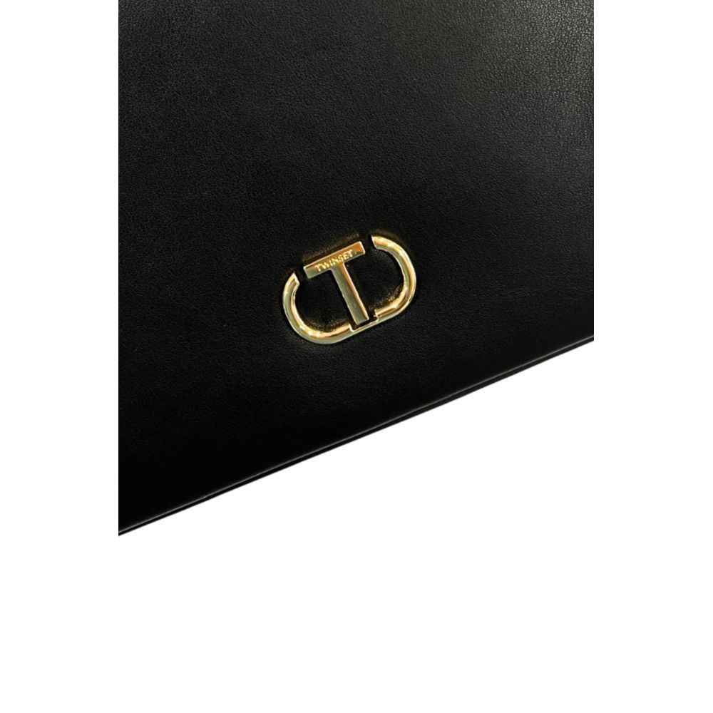 Twinset Black PU Women Shoulder Bag