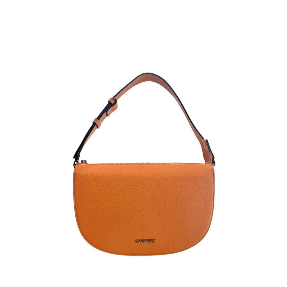 Twinset Orange Polyurethane Women Shoulder Bag