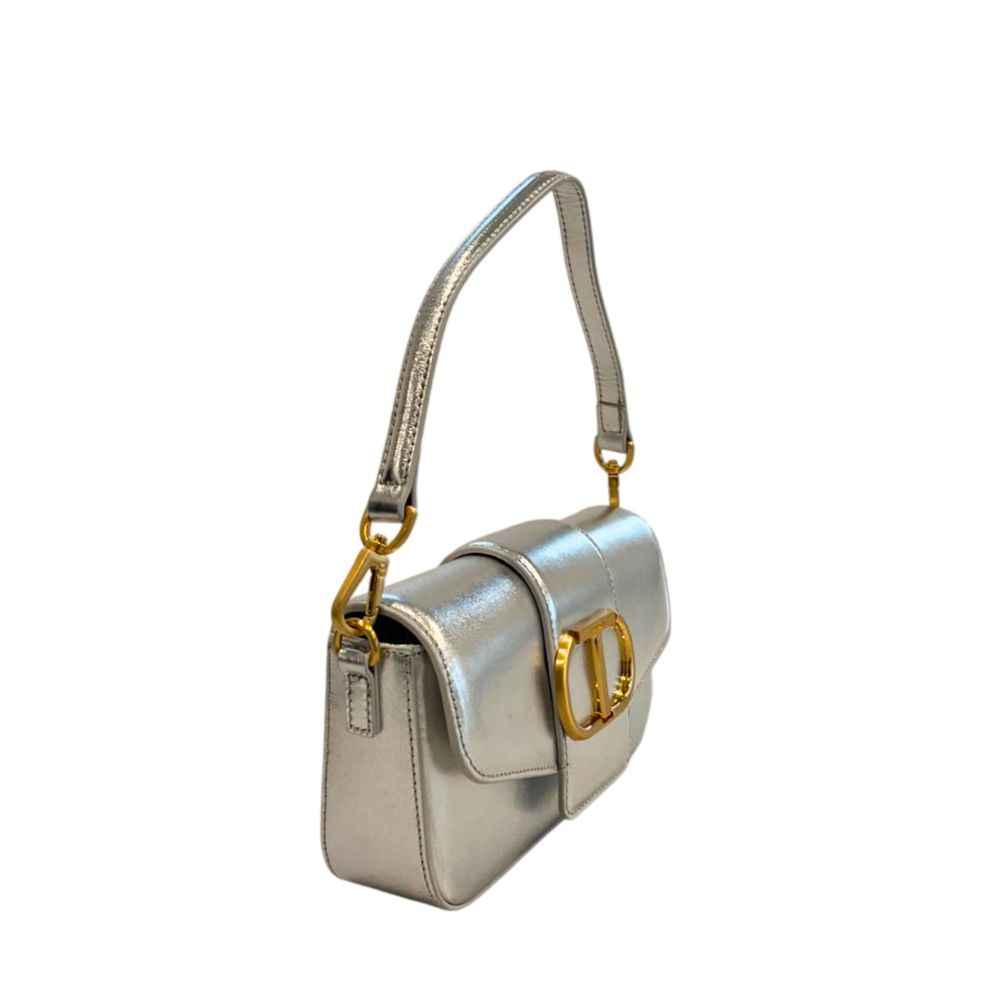 Twinset Silver PU Women Shoulder Bag