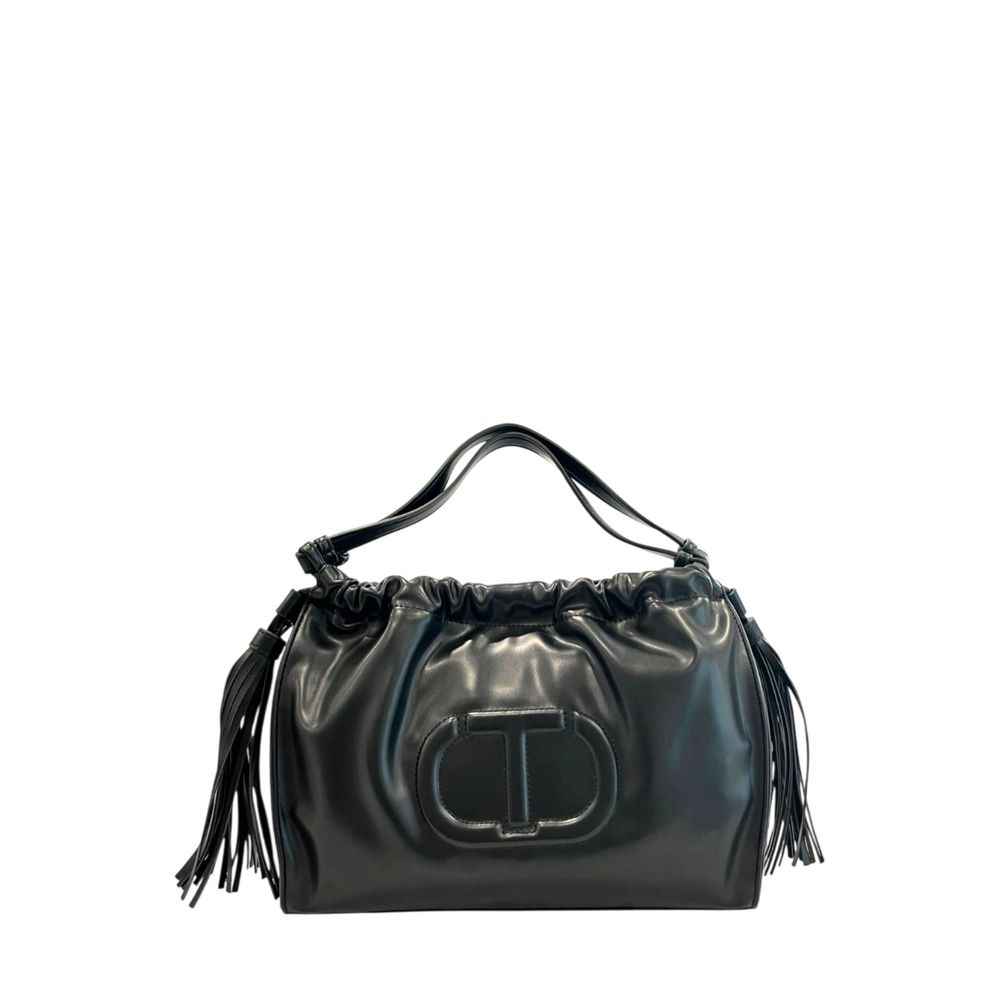 Twinset Black PU Women Shoulder Bag