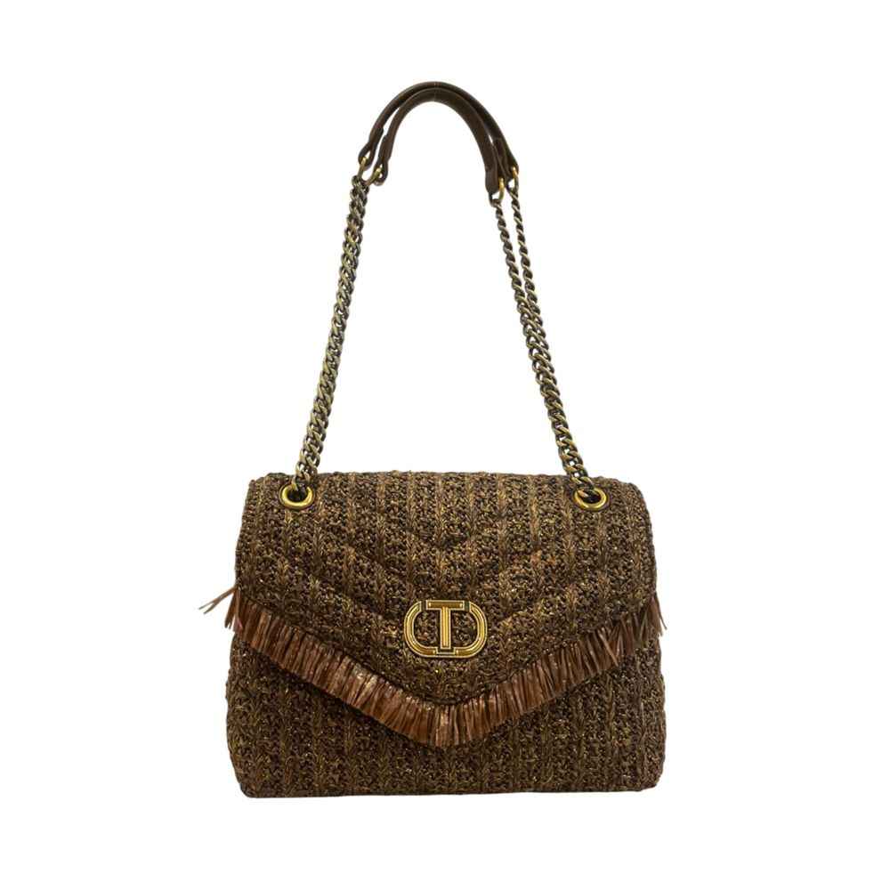 Twinset Brown Polypropylene Women Crossbody Bag