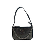 Twinset Black Polyurethane Women Shoulder Bag