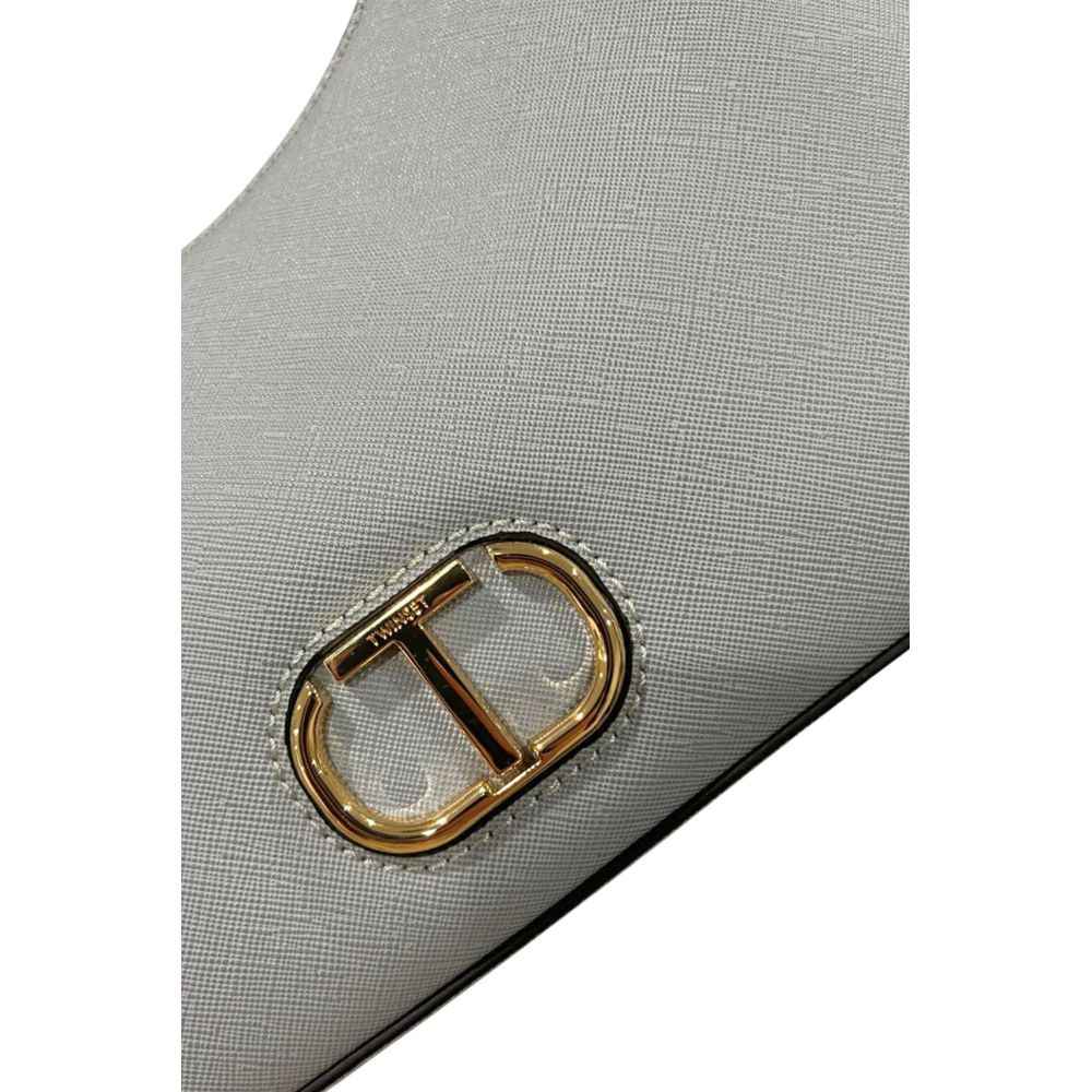 Twinset Blue PU Women Shoulder Bag