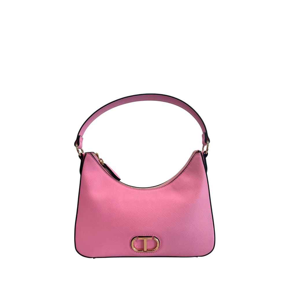 Twinset Pink PU Women Shoulder Bag
