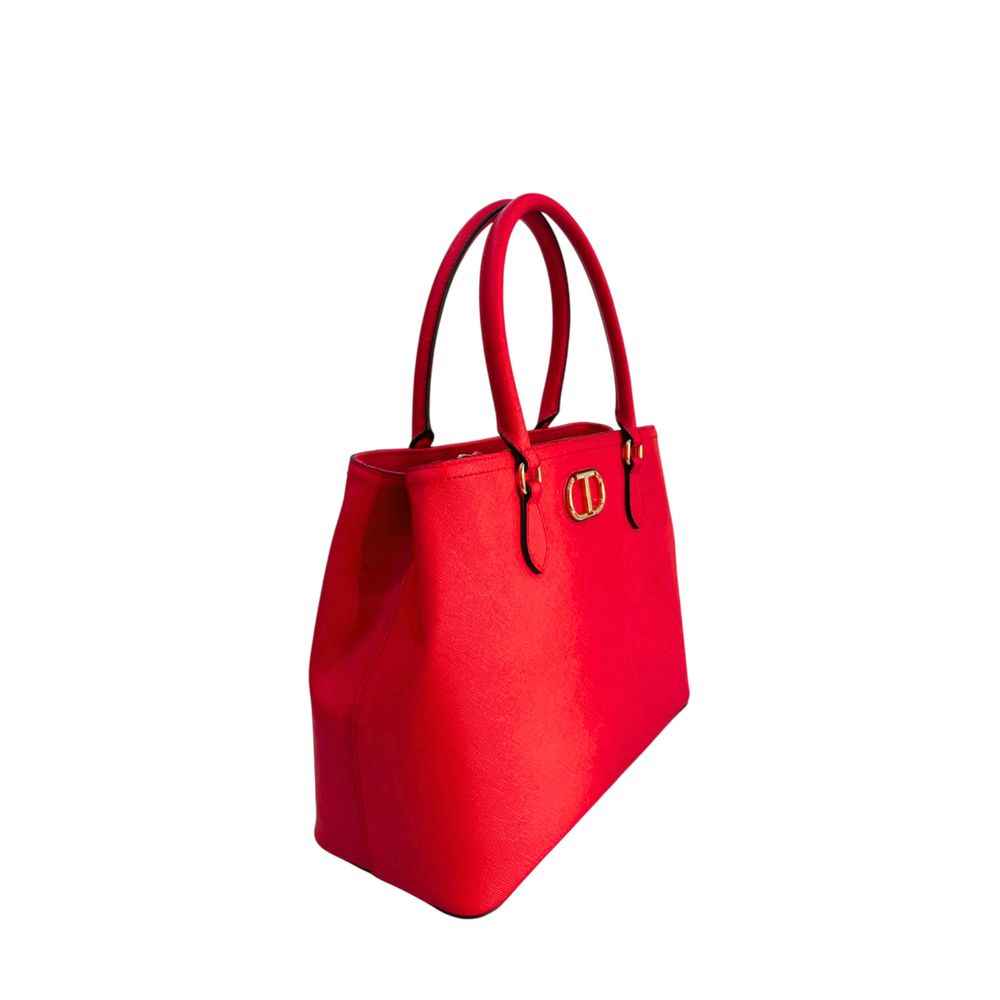 Twinset White PU Women Handbag