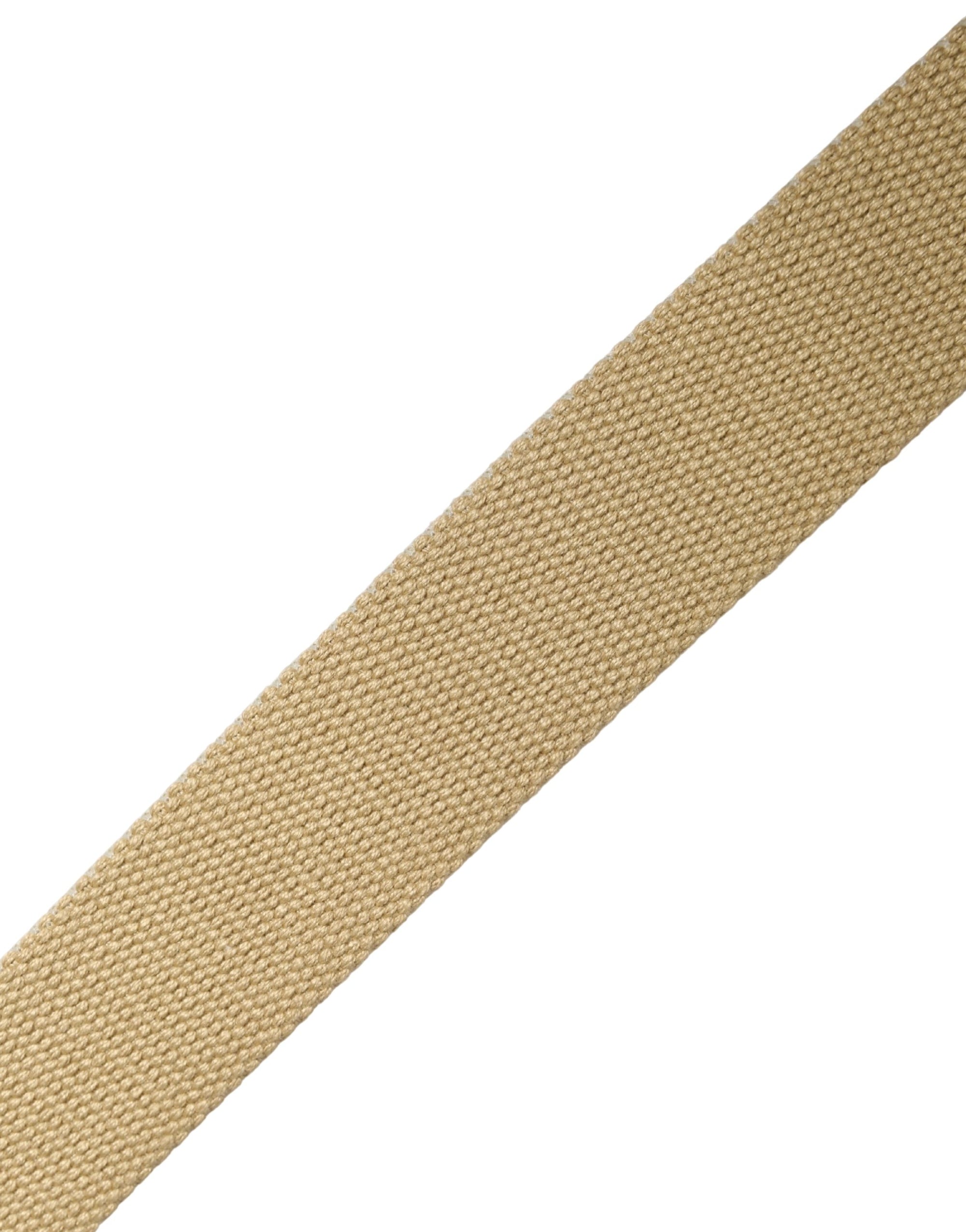GF Ferre Men Beige Canvas Silver Metal Buckle Cintura Belt
