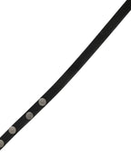 Costume National White Leather Studded Cintura Belt