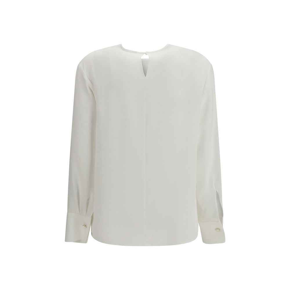 Max Mara White Triacetate Blouse