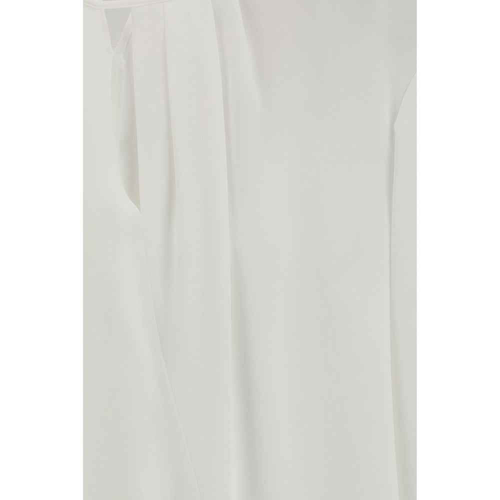 Max Mara White Triacetate Blouse