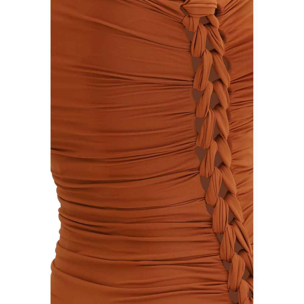 Zimmermann Brown Polyester One-Piece Swimsuit