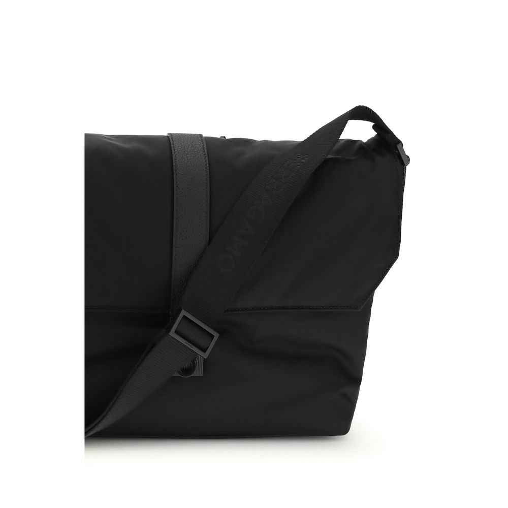 Ferragamo Black Nylon Handbag