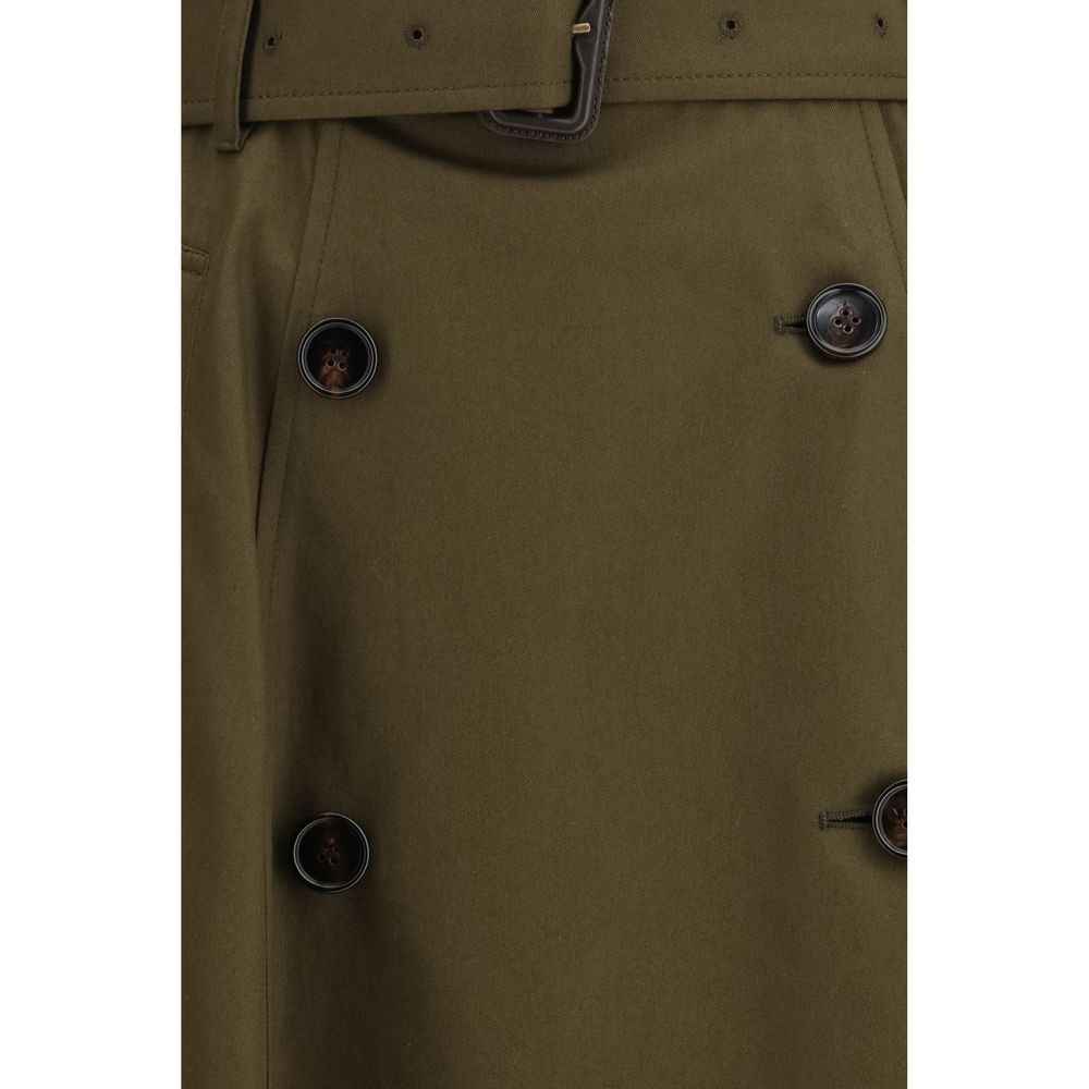 Burberry Bicolor Cotton Midi Skirt