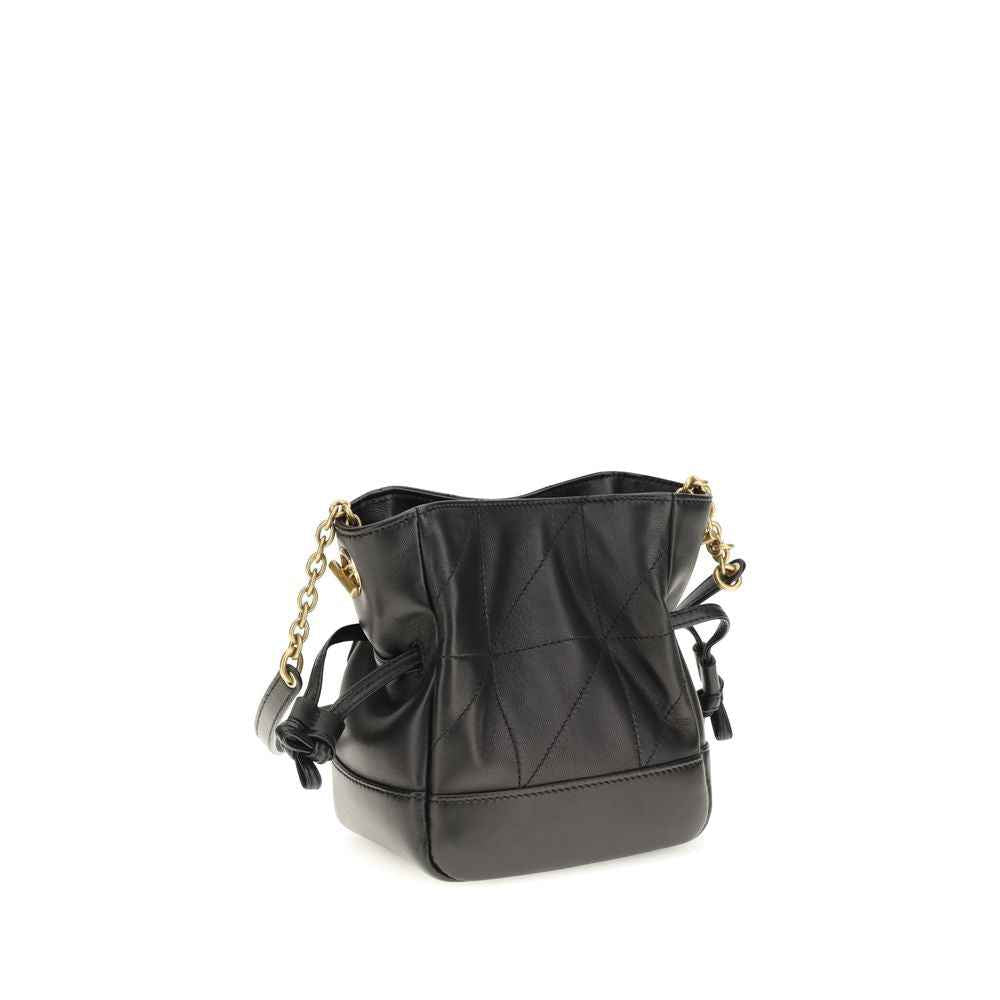 Saint Laurent Black Lamb Ovis Aries Aries Clutch Bag