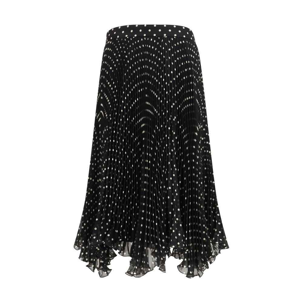 Valentino Black Silk Skirt