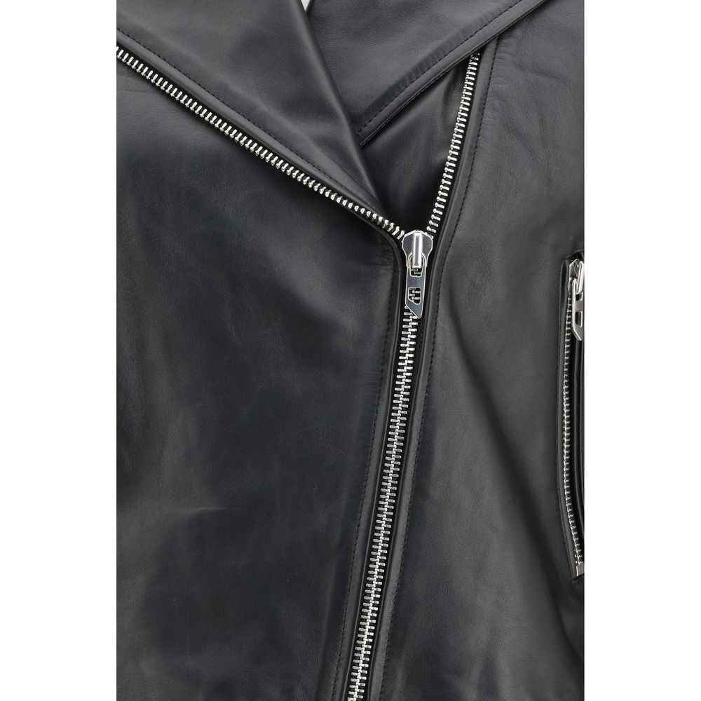 Diesel Black Leather Jacket