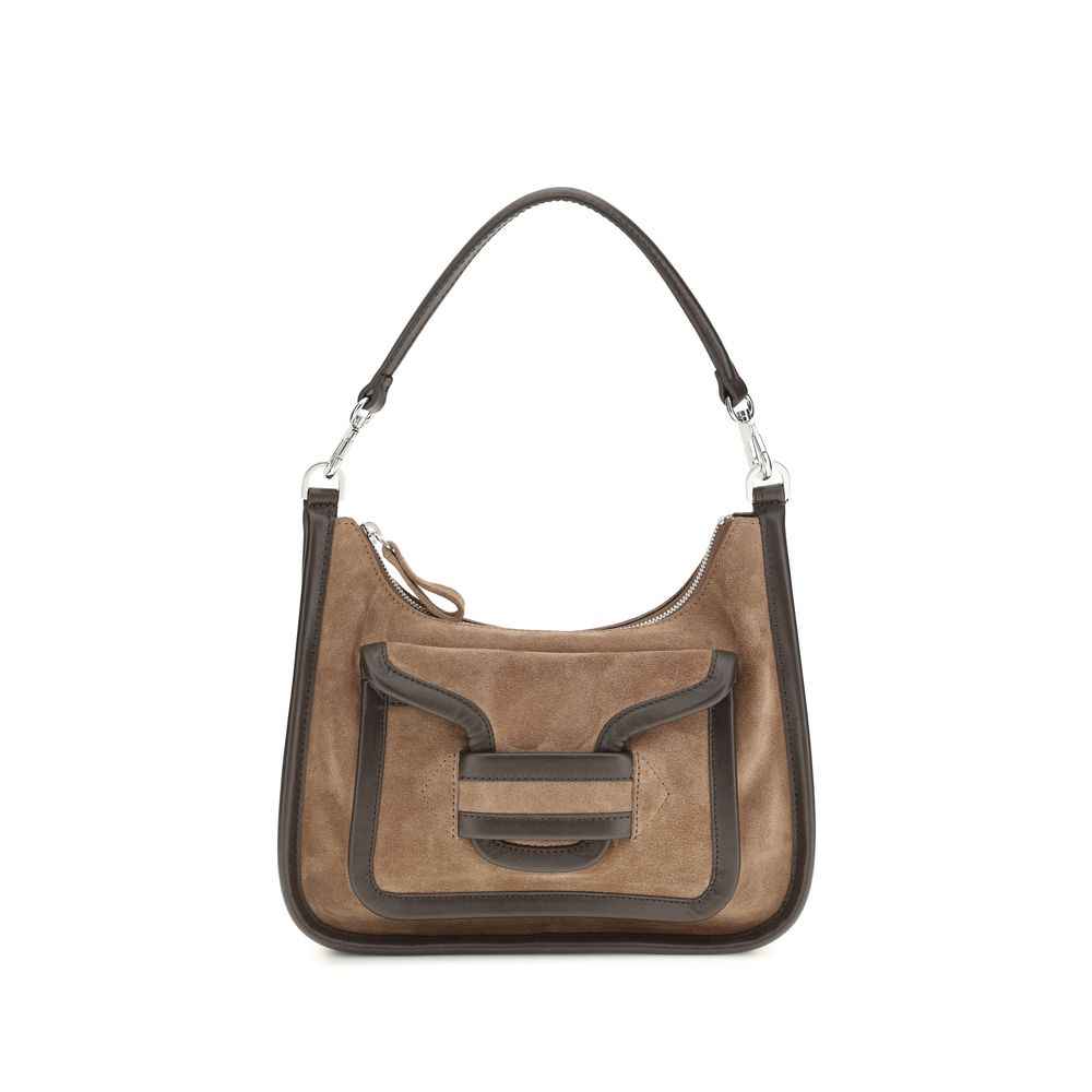 Pierre Hardy Brown Calf Leather Bos Taurus Shoulder Bag