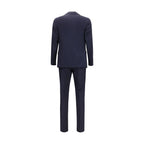 Lardini Blue Wool Two-Piece Suit