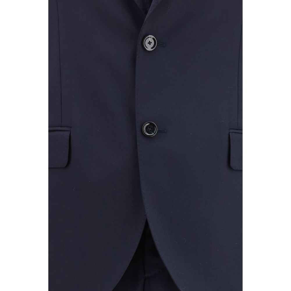 Lardini Blue Wool Two-Piece Suit