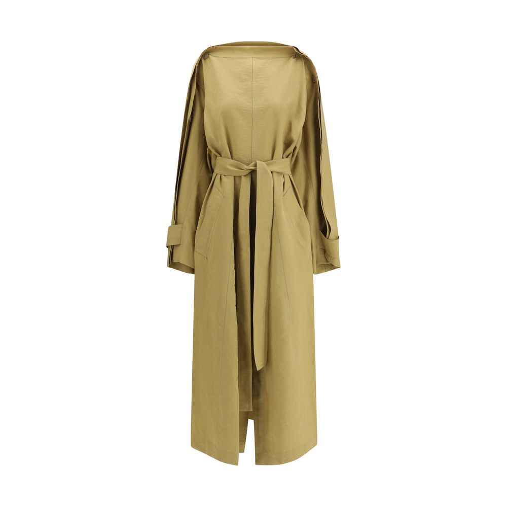 Petar Petrov Beige Lyocell Trench Coat
