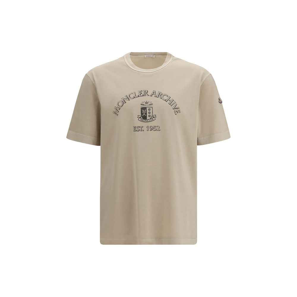 Moncler Beige Cotton T-Shirt