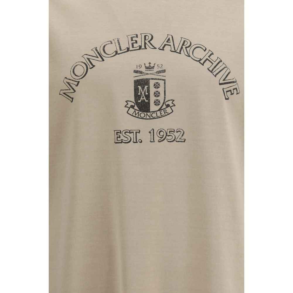 Moncler Beige Cotton T-Shirt
