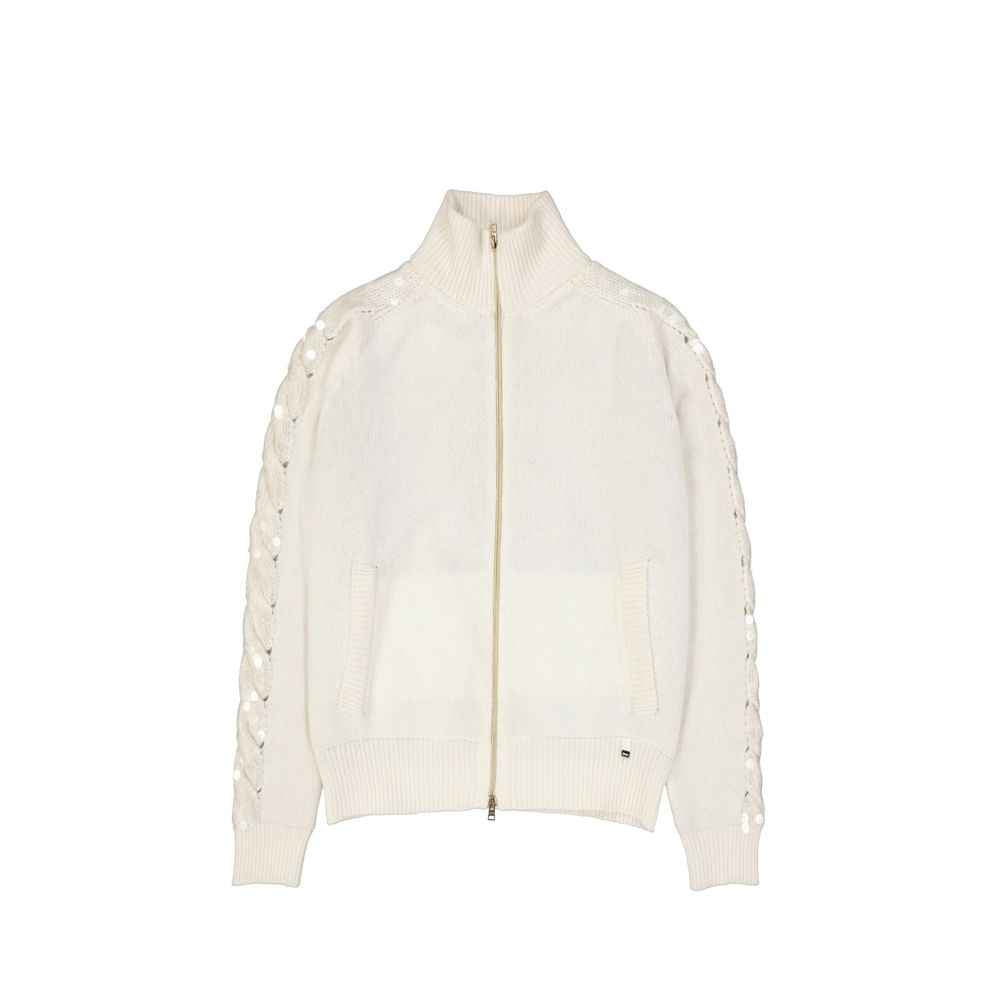 Herno White Cashmere Cardigan