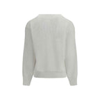 Brunello Cucinelli White Linen T-Shirt