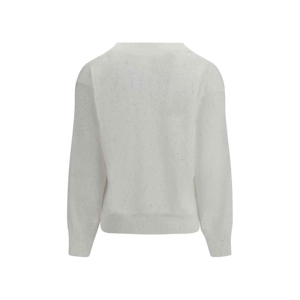 Brunello Cucinelli White Linen T-Shirt