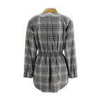 Miu Miu Gray Cotton Casual Dress
