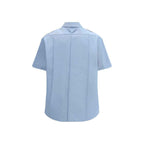 Prada Blue Cotton Shortsleeve Shirt