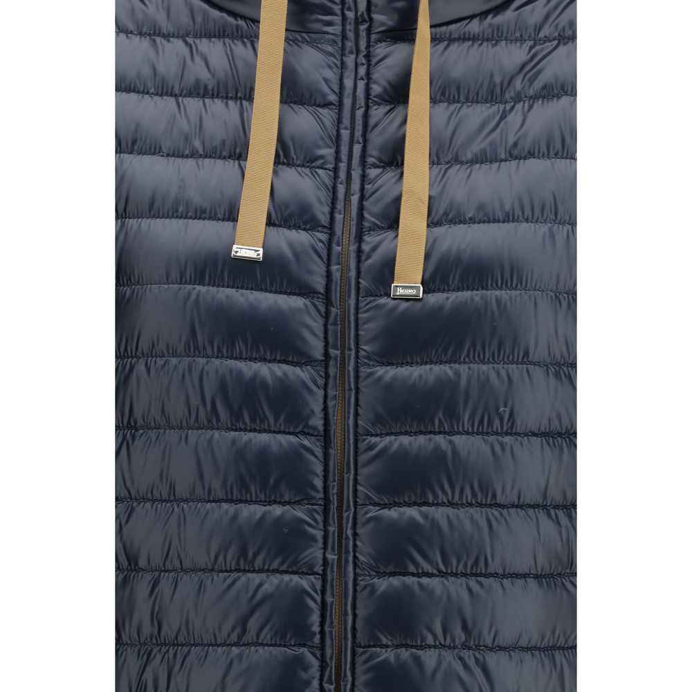 Herno Blue Polyamide Coat