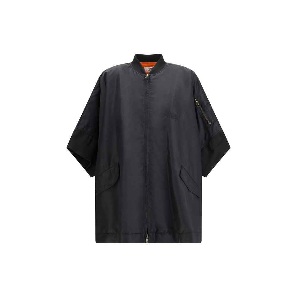 MM6 Black Polyamide Cloacks