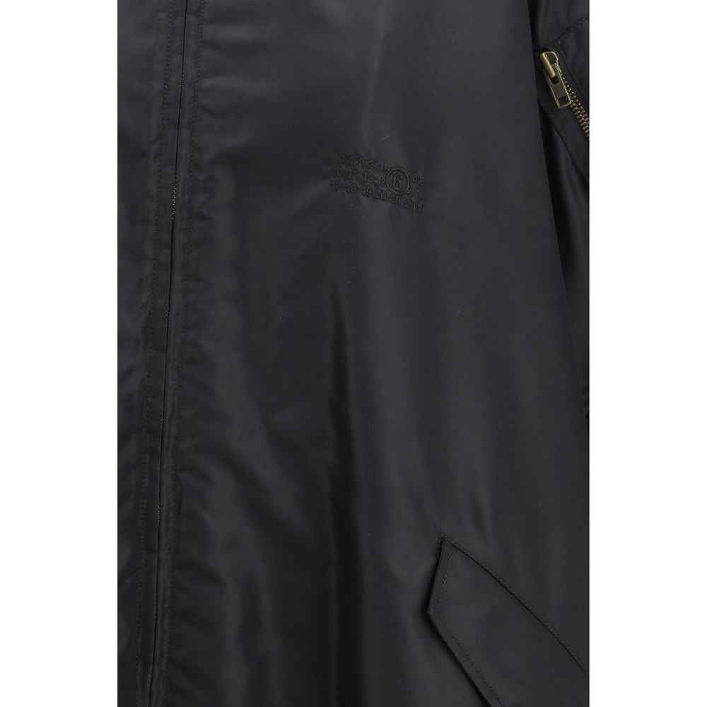 MM6 Black Polyamide Cloacks
