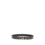 Ferragamo Brown Calf Leather Bos Taurus Regular Belt