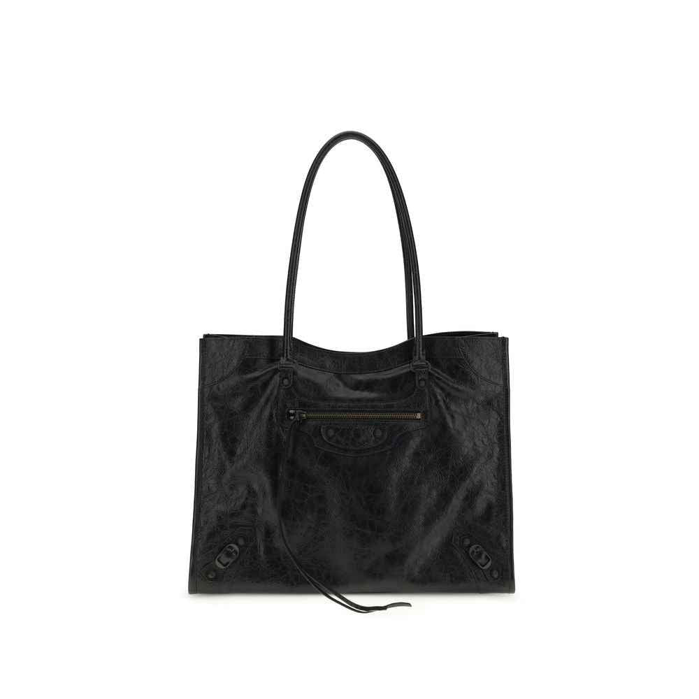 Balenciaga Black Lamb Ovis Aries Aries Shoulder Bag