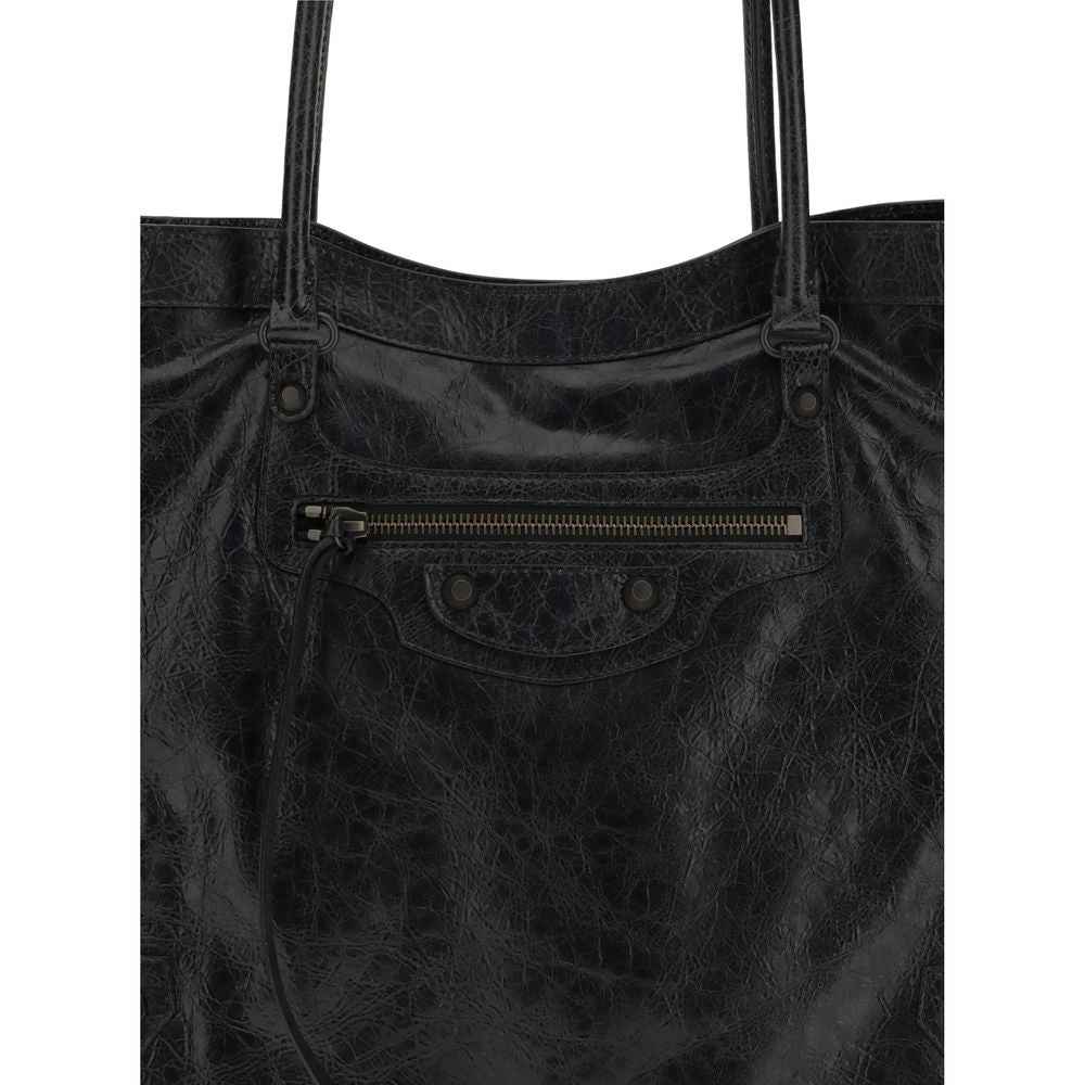 Balenciaga Black Lamb Ovis Aries Aries Shoulder Bag