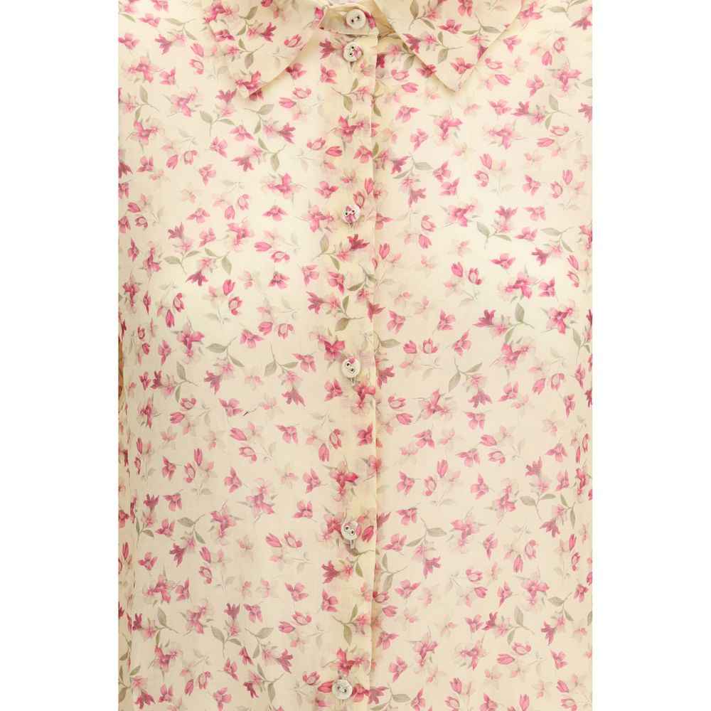 Kristina Ti Multicolor Ramie Casual Dress